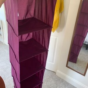 Pottery Barn hanging closet organizer